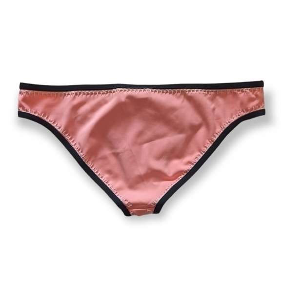Bar III Stitched Bikini Bottoms - Salmon Pink - L - Picture 2 of 4